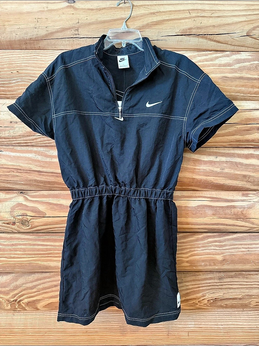 Nike Sportswear Swoosh 1/2-Zip Dress Black